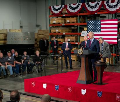 PRESIDENT BIDEN BOASTS AM FORWARD AT UPM