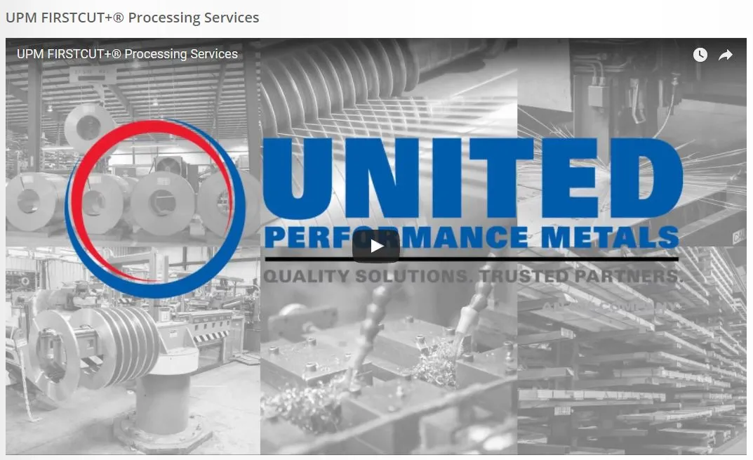 UPM's FIRSTCUT+® Processing Services